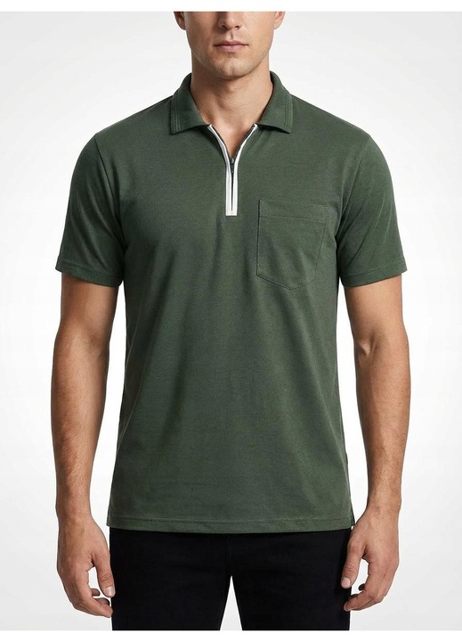 Férfi póló, zöld, S INTL