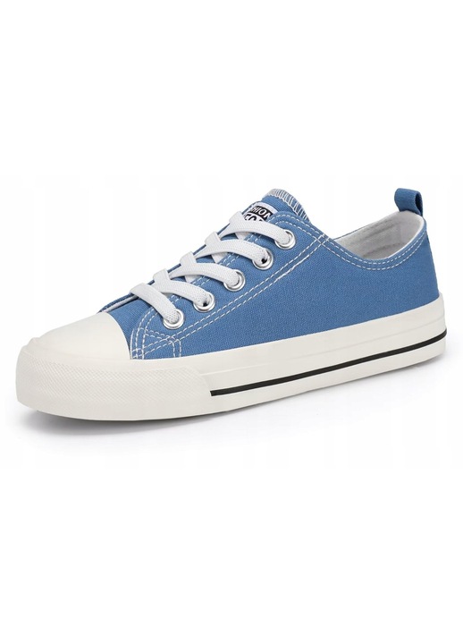 Pantofi copii, tenisi, casual, unisex, albastru, panza, 32 EU