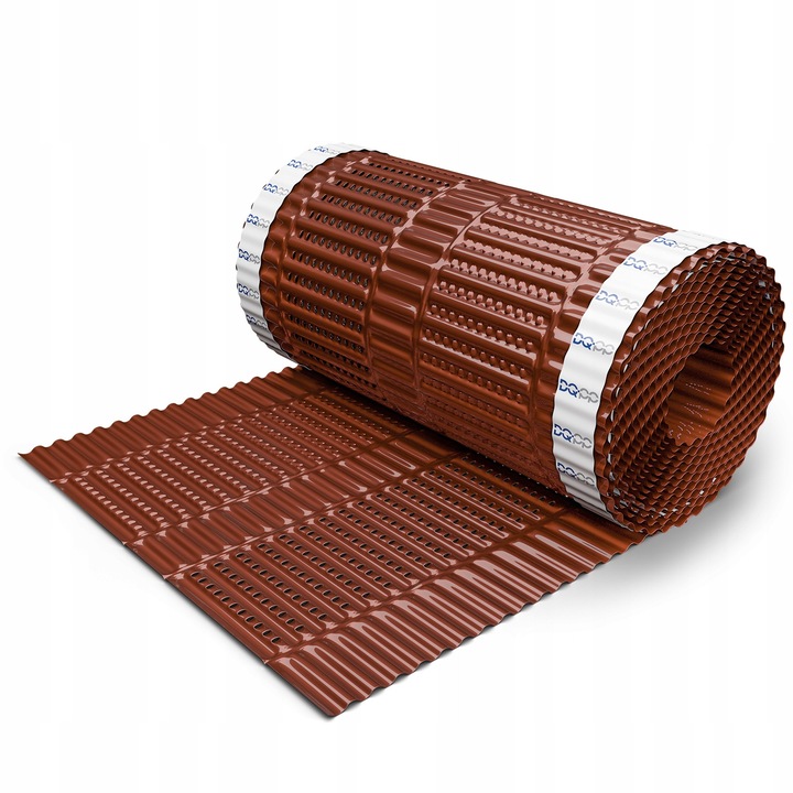 Banda aluminiu, DQ-PP, 5m x 300mm RAL 8012, pentru acoperis, cu adeziv butilic