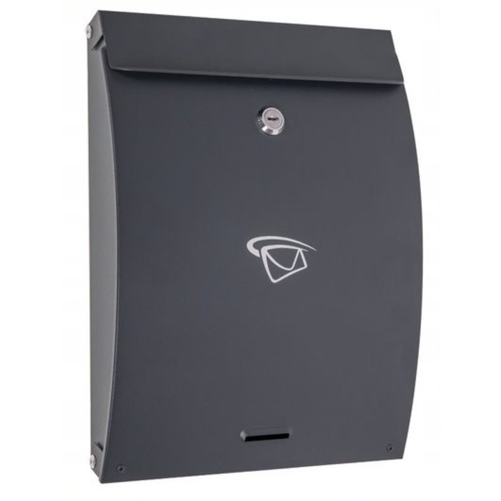 Skrzynka postala Roman, grafit, 330x250x65mm, inchidere cu cheie, format C4