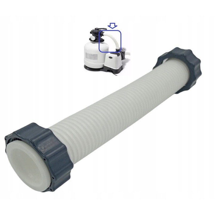 Intex 26652 homokszűrő csatlakozó tömlő, ellenáll a külső körülményeknek, 30x45cm