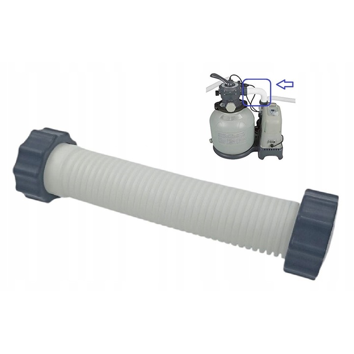 Intex homokszűrő szivattyú csatlakozócső, eredeti, strapabíró, 1,5m