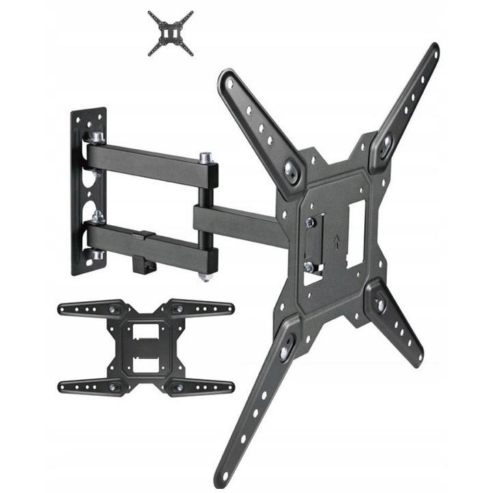 Forgatható TV tartó 32 inch, Panasonic, állítható, 6-40cm faltól való távolság