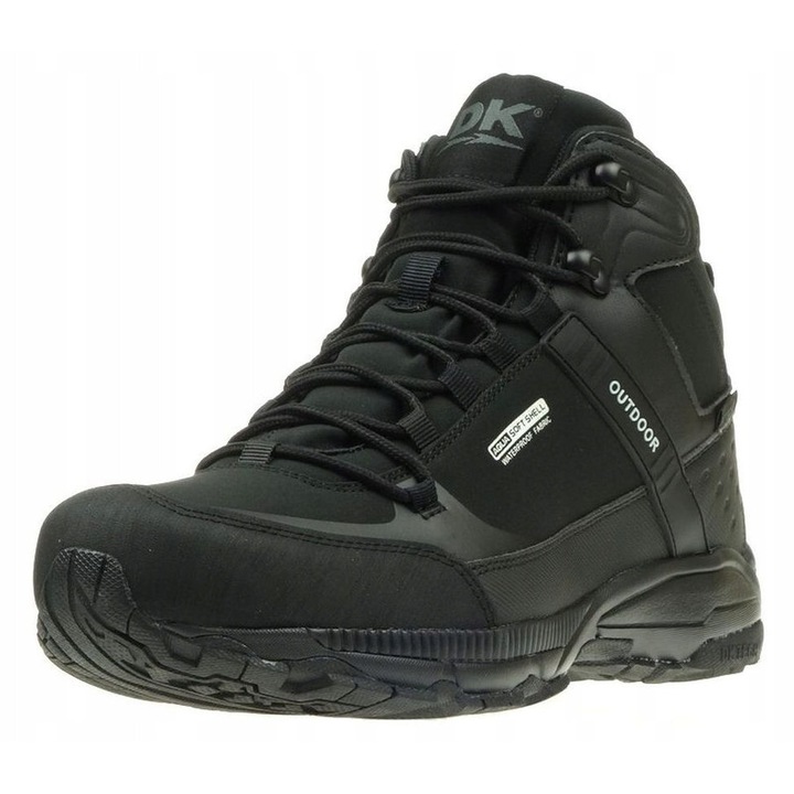 DK PREDATOR HIGH túrabakancs, magas szárú, fekete, SoftShell, 44 EU
