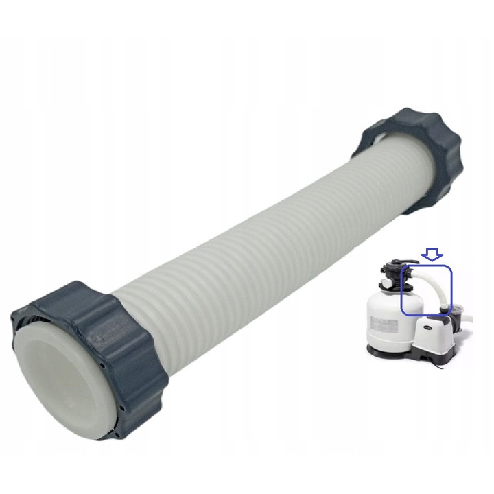 Rövid működtetés Intex 26652 homokszűrő szivattyúhoz, ellenáll a külső körülményeknek, előszűrő csatlakoztatása x szivattyúmotor