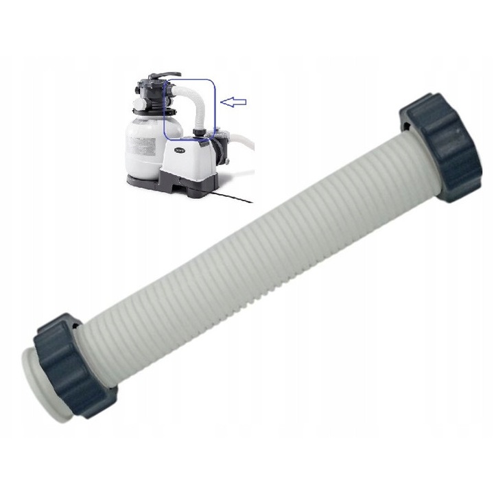 Intex 26646 homokszűrő szivattyú csatlakozócső, ellenáll a külső körülményeknek, méretek 26646GS SX2100