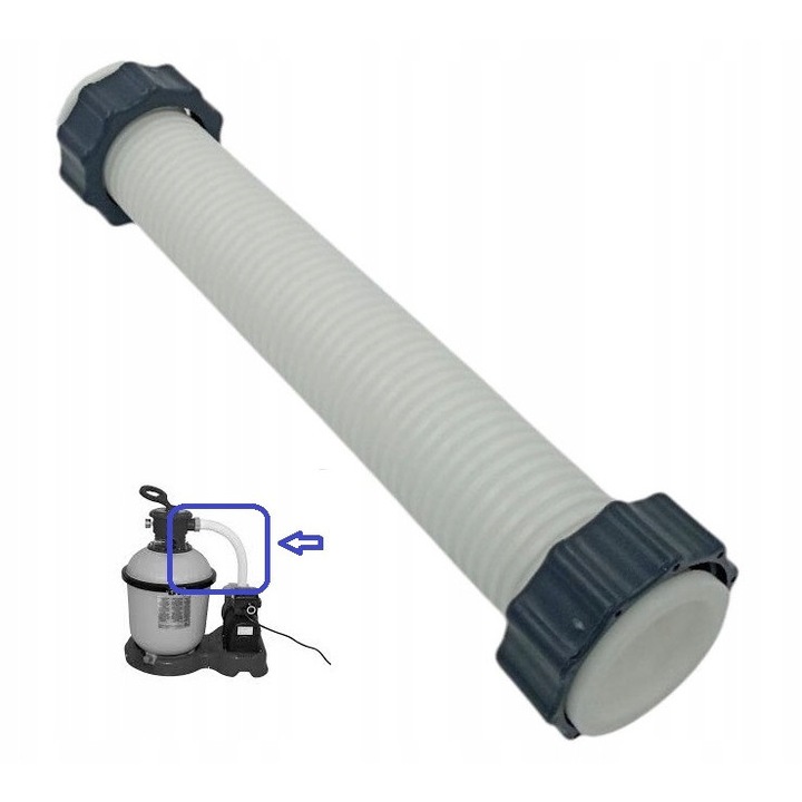 Intex homokszűrő szivattyú csatlakozócső, SF20220R modell, kültéri körülményeknek ellenálló, standard méret