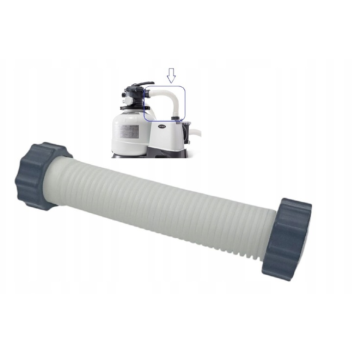 Eredeti rövid csatlakozótömlő 26648 26648GS Intex homokszűrőhöz