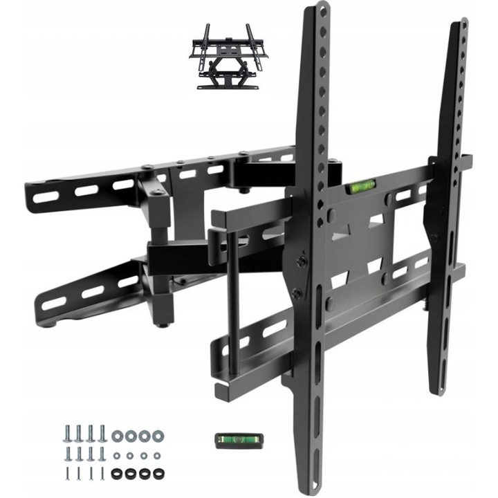 Suport TV rotativ 32 inch, reglabil, capacitate 45 kg, distanta de perete 65-350 mm, design de calitate