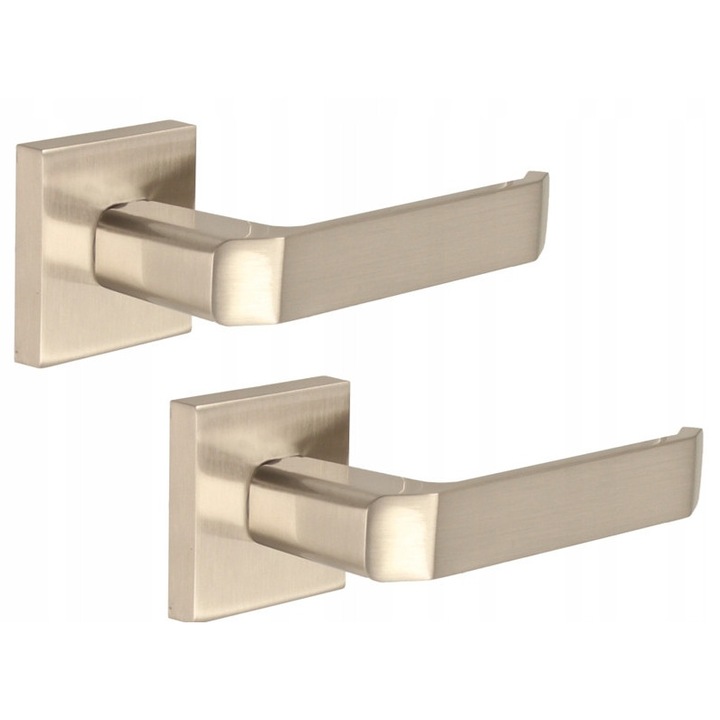 Gamet FULLA ajtókilincs, négyzet, nikkel, 135mm, 52x52mm