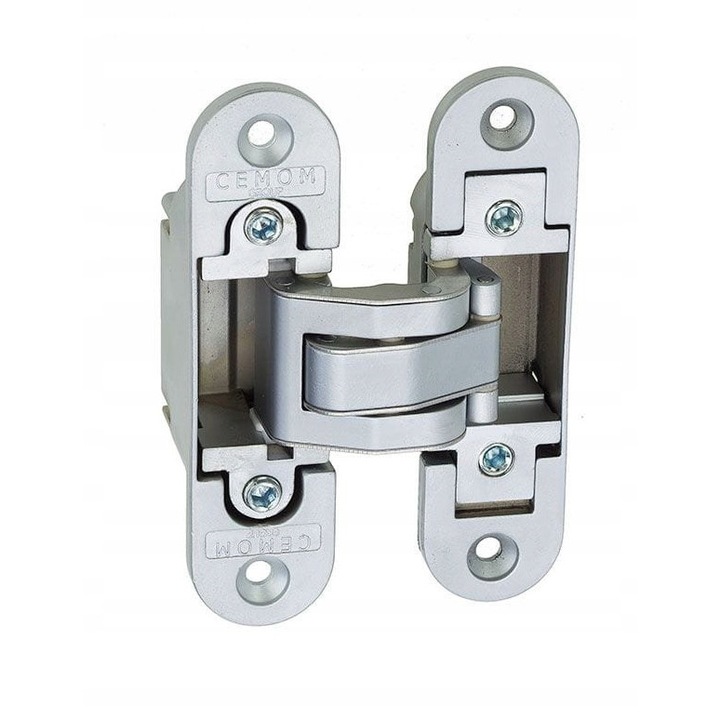 Balama ascunsa CAM ESTETIC 80, reglabile 3D, 111,5x29x36mm, 80kg, argintiu