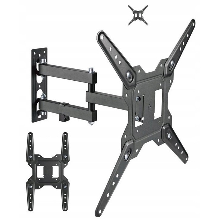 Forgatható TV tartó Sharp 32BC2E-hez, állítható, 6-40cm, fekete
