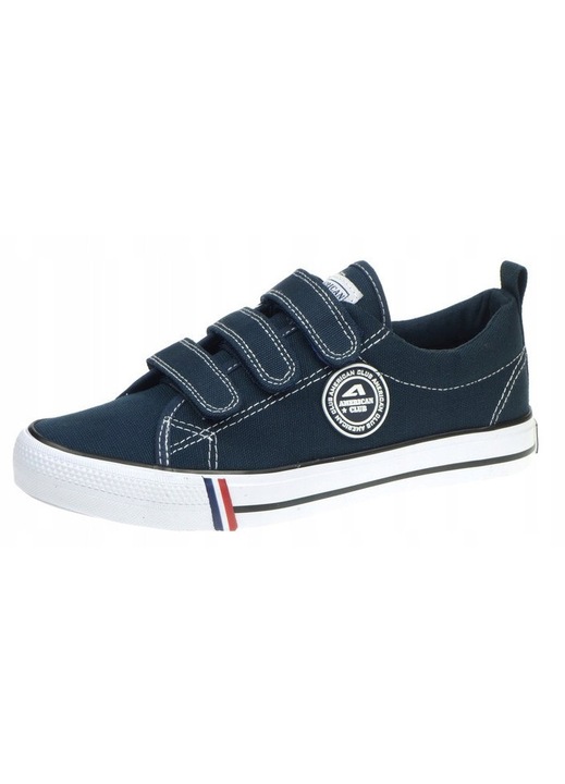 Tenisi dama AMERICAN CLUB, josi, bleumarin, material textil, inchidere Velcro, 38 EU