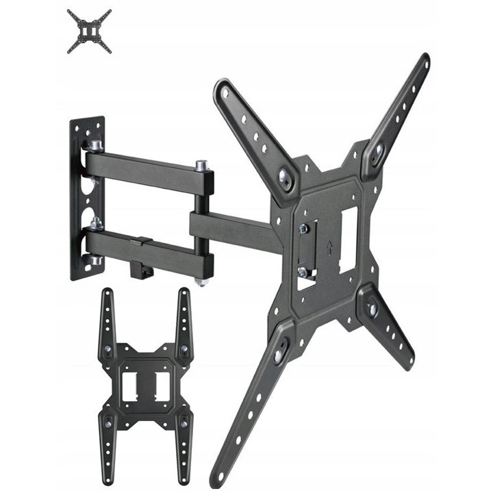 Forgatható TV állvány 22 hüvelykes, állítható, stabil, többszínű