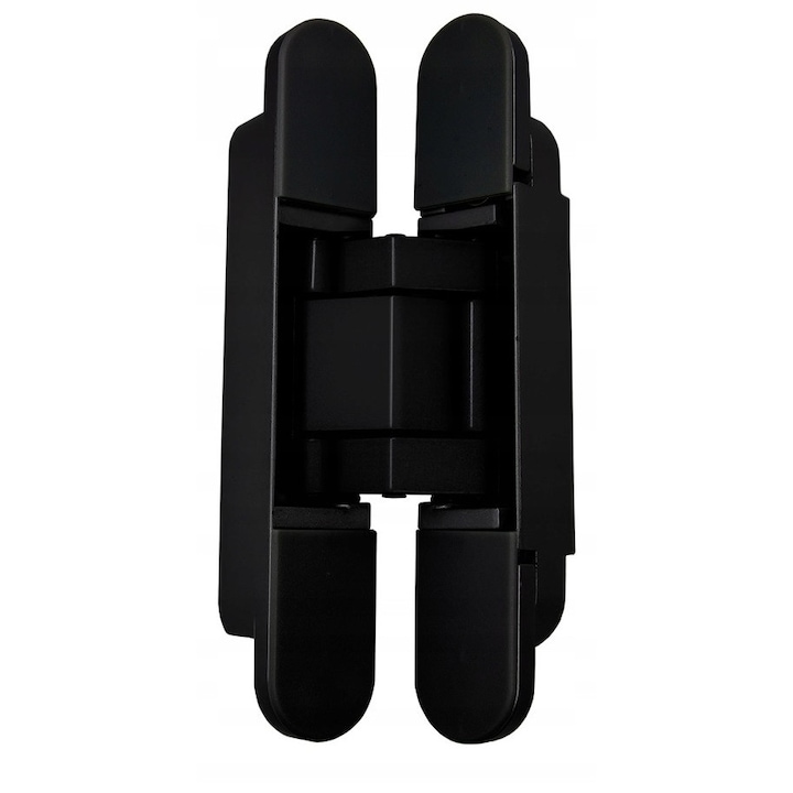 Balamale ascunse AXA, 150mm, pentru usi interioare, capacitate 40kg, culoare neagra, set de 2 bucati