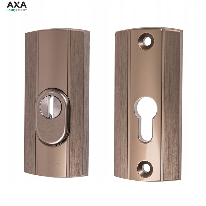 Rozeta AXA Prestige, tytan, 3 clasa de siguranta, set montaj inclus
