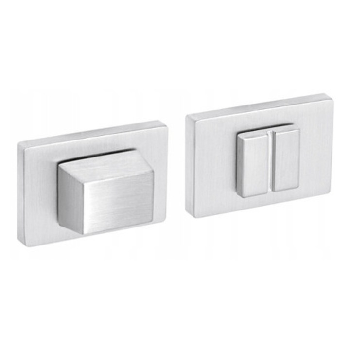 Rozeta R76F, VDS, interior, crom periat, 36x51x6mm, pentru usi de interior