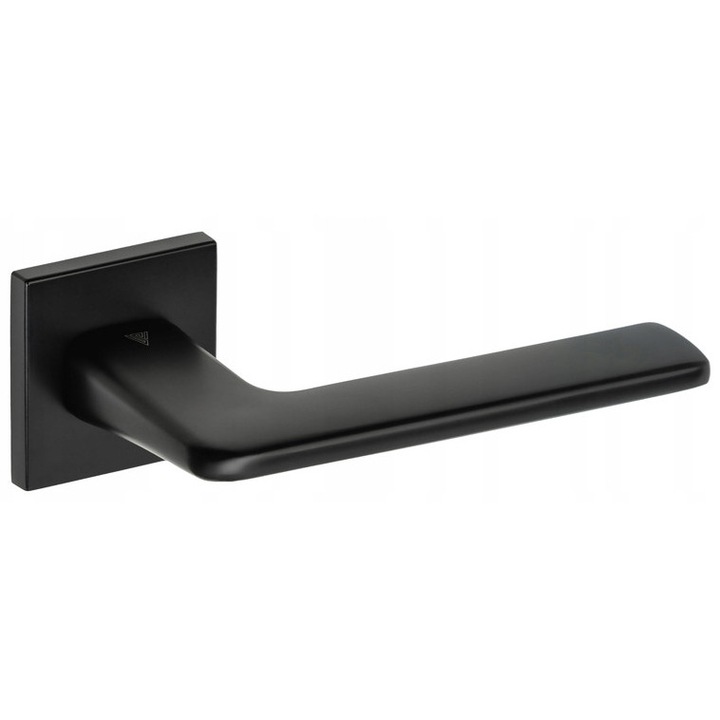 Maner usa, VDS, rozeta patrata, 52x52mm, negru mat