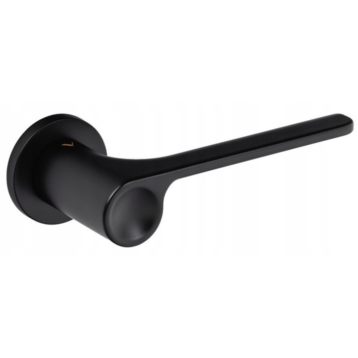 Maner usa, VDS, rozeta rotunda R68, 6mm, negru