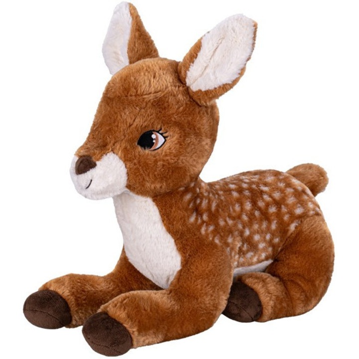 Jucarie de plus, Mikro Trading, caprioara, 38cm, pozitie culcata