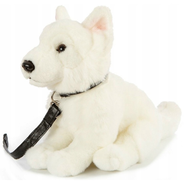 Jucarie de plus, Unitoys, catel alb ciobanesc elvetian, 26cm