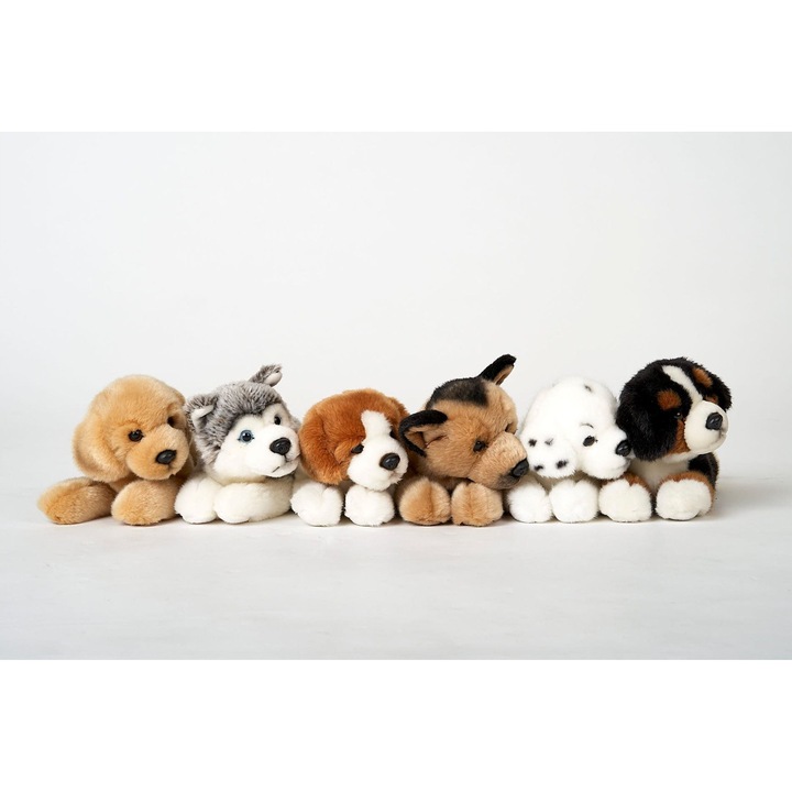 Jucarie de plus, Uni Toys, catel Beagle, 24x12cm, 0+ ani, set 1 buc.