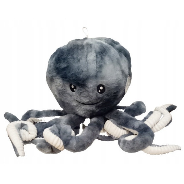 Jucarie de plus, octopus, gri deschis, 50x28cm, set