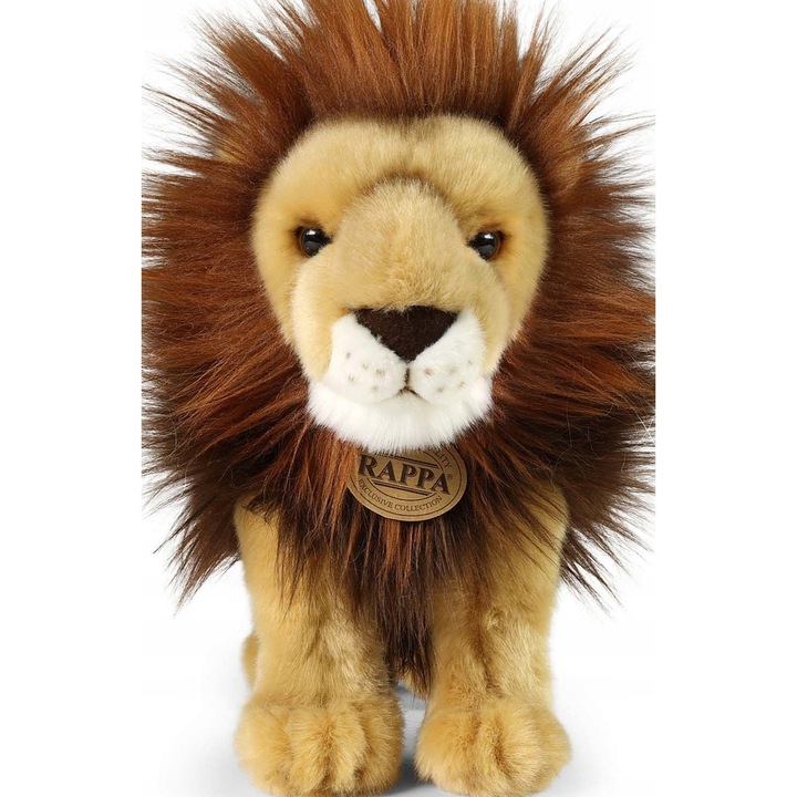 Плюшена играчка, Rappa, Лъв, екологична, 30x30см