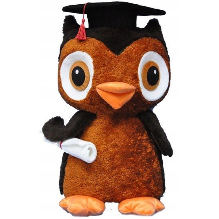 Jucarie de plus Gonzo, bufnita absolvent, 50cm