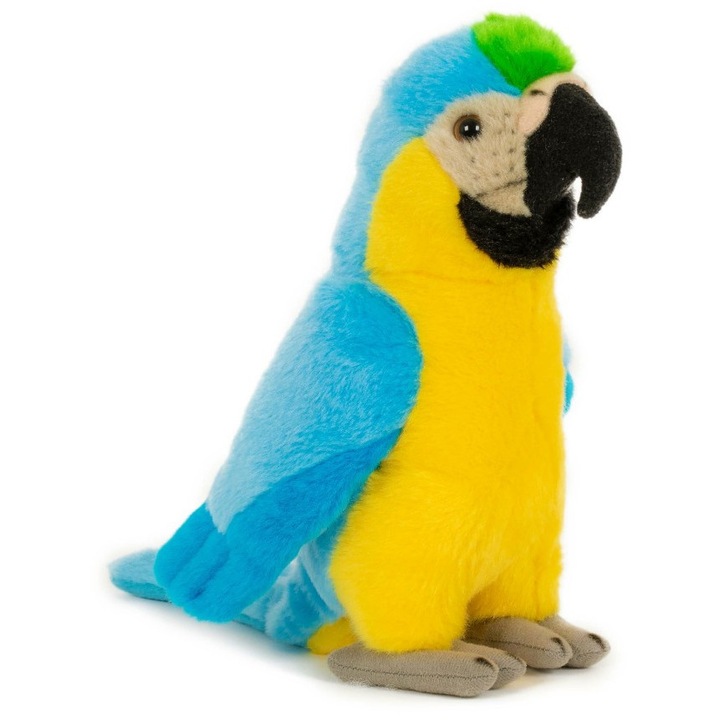 Jucarie de plus Papagal Ara Semo, 20cm, albastru
