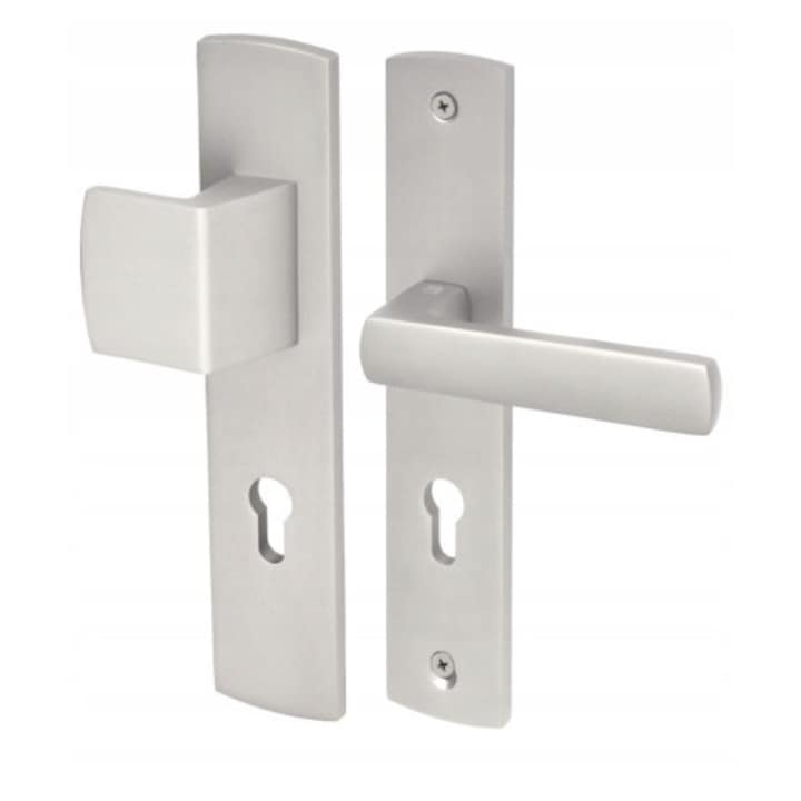 Maner usa exterior EXIT, INOX, 92mm, 52x254mm, set montaj inclus