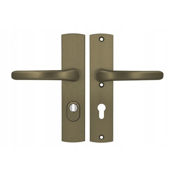 Maner usa AXA Jupiter, antiefractie, 72mm, finisaj F4 vechi aur, set complet