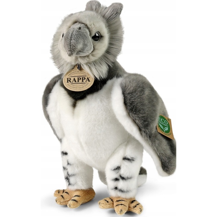 Плюшена играчка Rappa, маска Харпия, 27см, екологична, природосъобразна