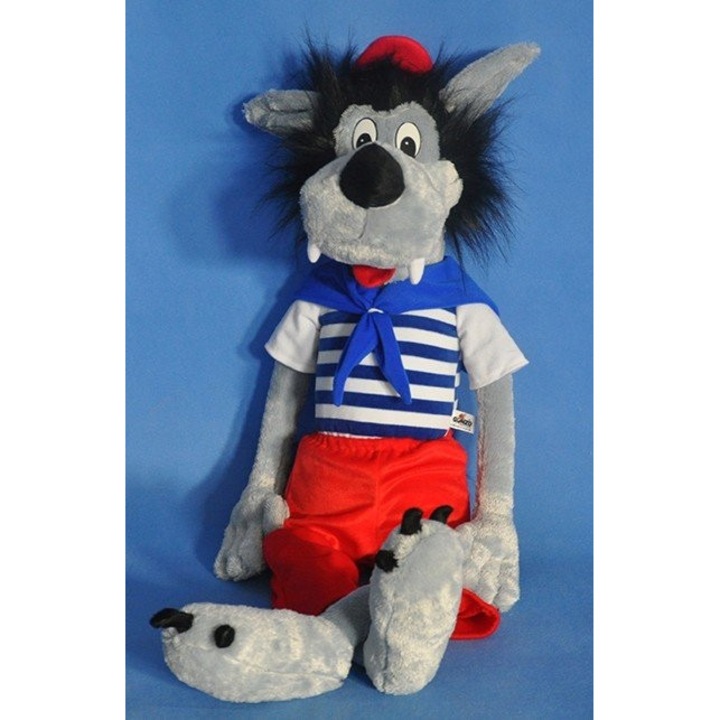 Jucarie de plus Gonzo, Maskotka Wilk (Wilk i Zajac), 85cm, multicolor