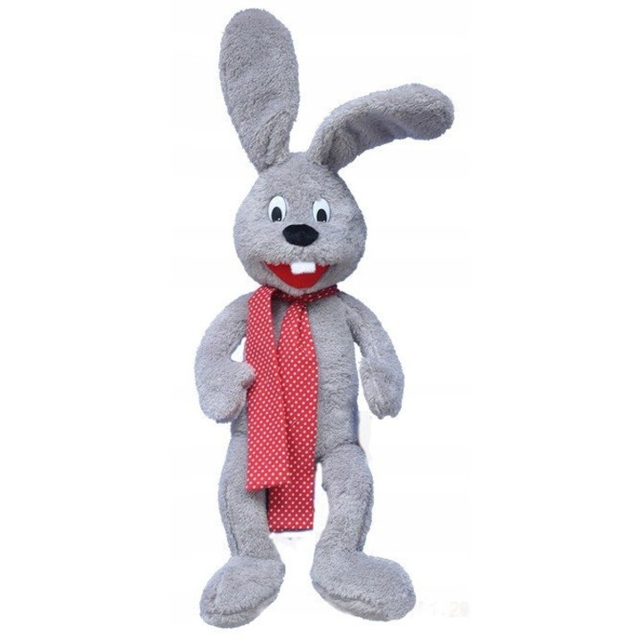 Jucarie de plus Gonzo Zapacitul Iepuras 55cm, culoare gri