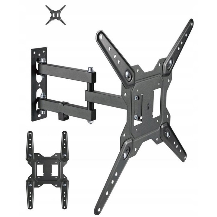 Suport TV rotativ pentru Samsung UE32T4302AKXXH, 6-40cm distanta de perete, reglabil, stabil