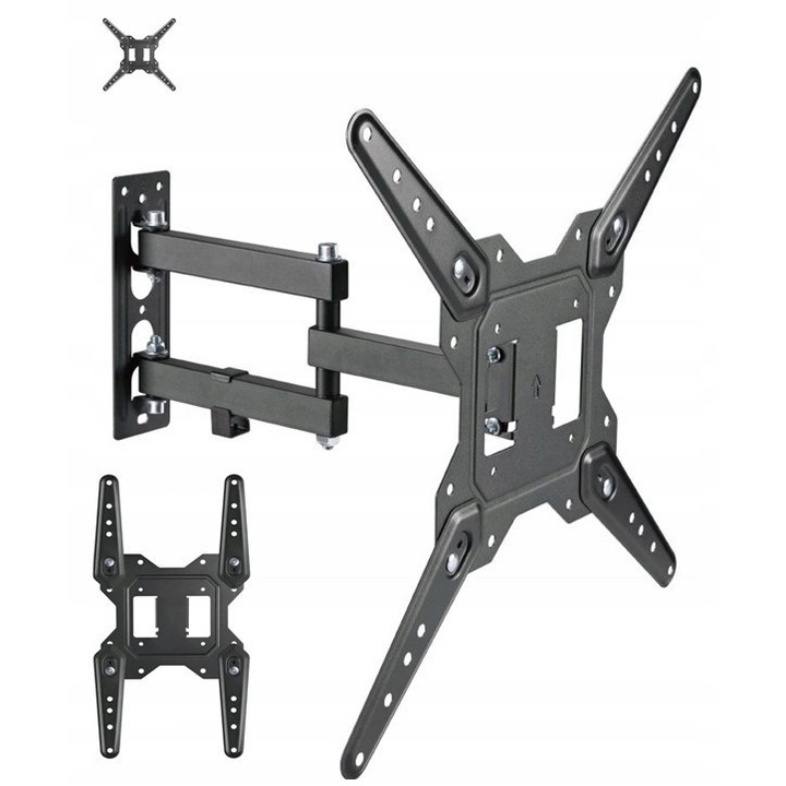 Suport TV rotativ pentru Samsung UE32N5302, reglabil, stabil, 6-40cm, negru