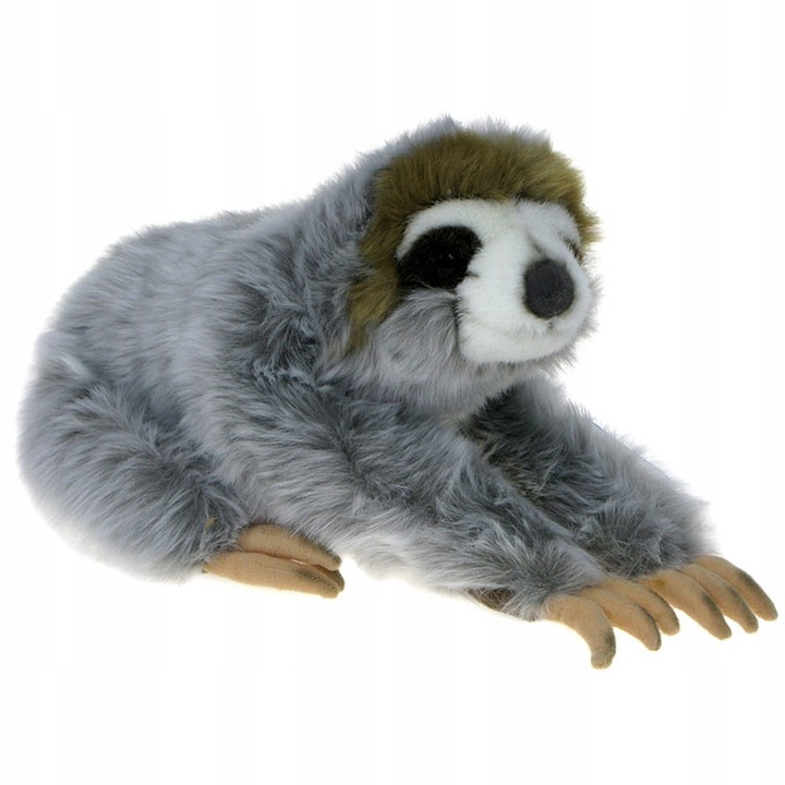 Jucarie de plus, Semo, leniviec, 35cm, gri, Premium Edition