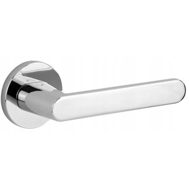 Maner usa, VDS, model R68, crom lucios, 50mm, set cu limitatoare de usa