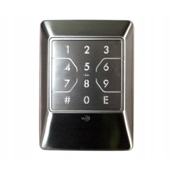 Безжична клавиатура 4 канала Faac XKP W 433 INOX, кодиране SLH 433, 72x21x100mm, IP54