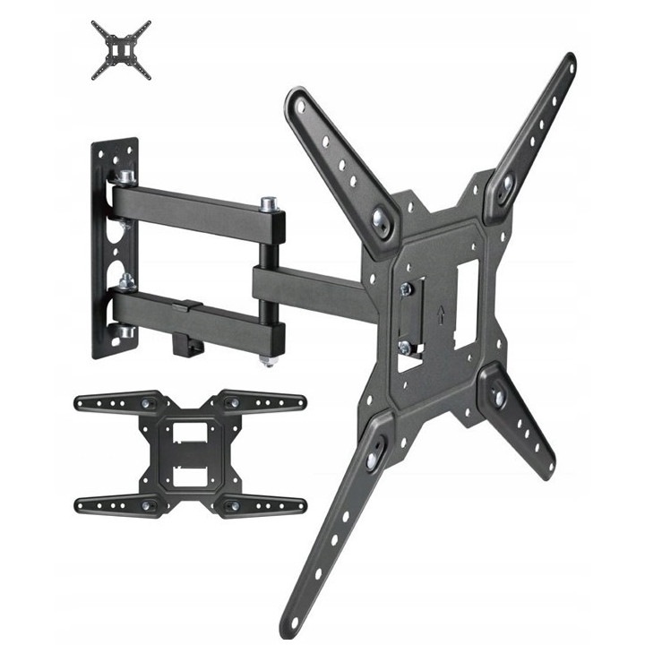 Suport TV 32 inch, reglabil, multicolor, set montaj