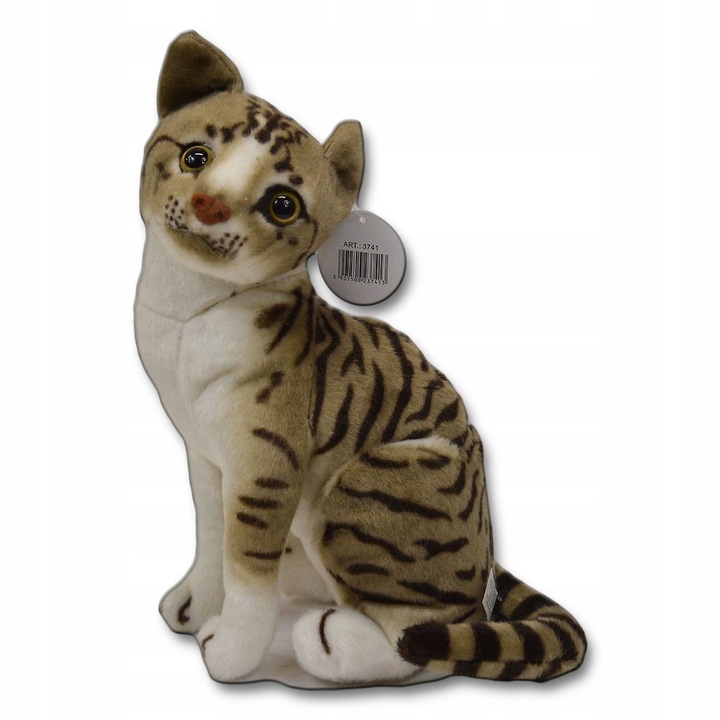 Jucarie de plus, Deef, pisica, efecte sonore, 25 cm, multicolor