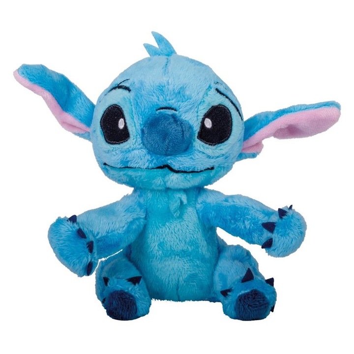 Jucarie de plus Stitch, DINO, 25cm, pentru copii de la nastere, culoare albastra