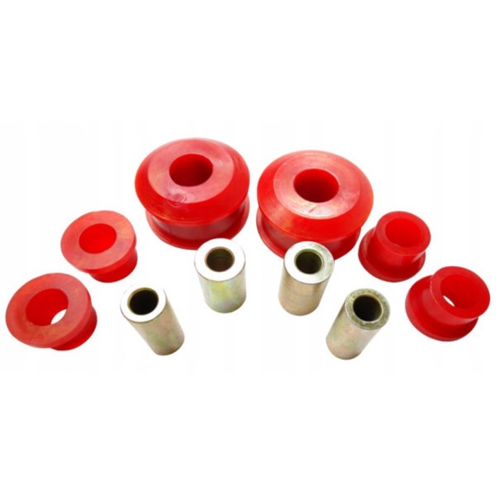 Set 4x Tuleje Wahacz Prizont, Ertons, Poliuretan, 80 ShA, Culoare rosie