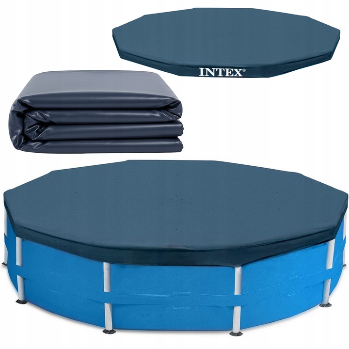 Intex medencefedél, 100% eredeti, polietilén, szennyeződésálló, 305x183cm