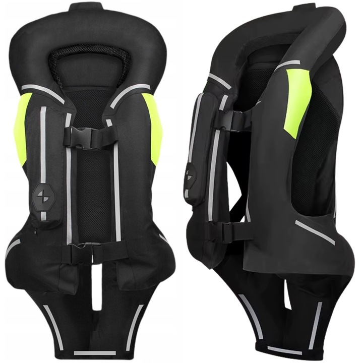 Kamizela motocykla cu perna de aer, protectie multistrat, material reflectorizant, set complet