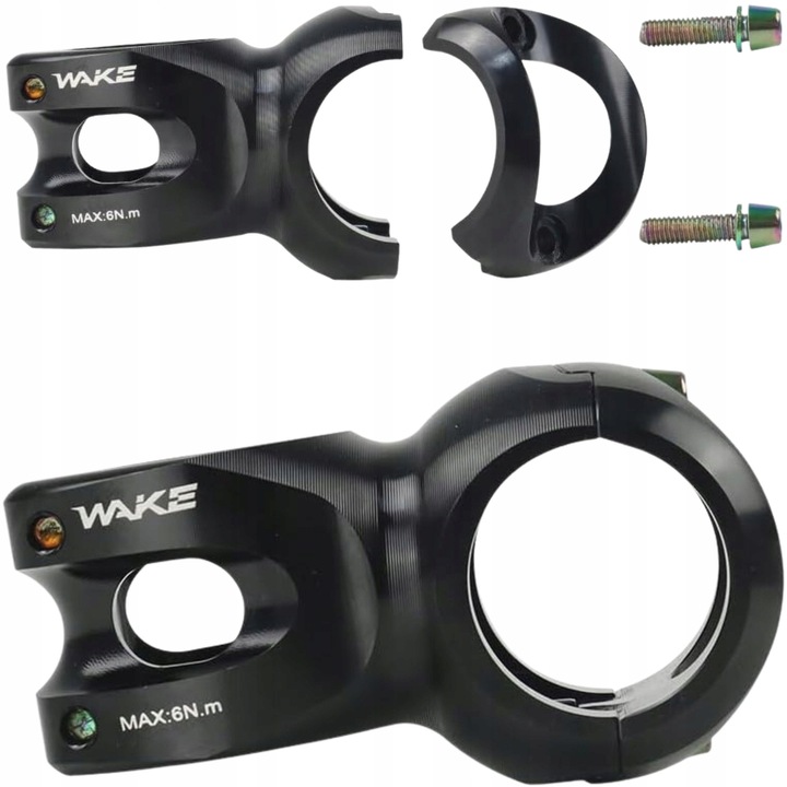 Punte ghidon Wake, aluminiu, 10°, 31,8mm, 1-1/8", negru
