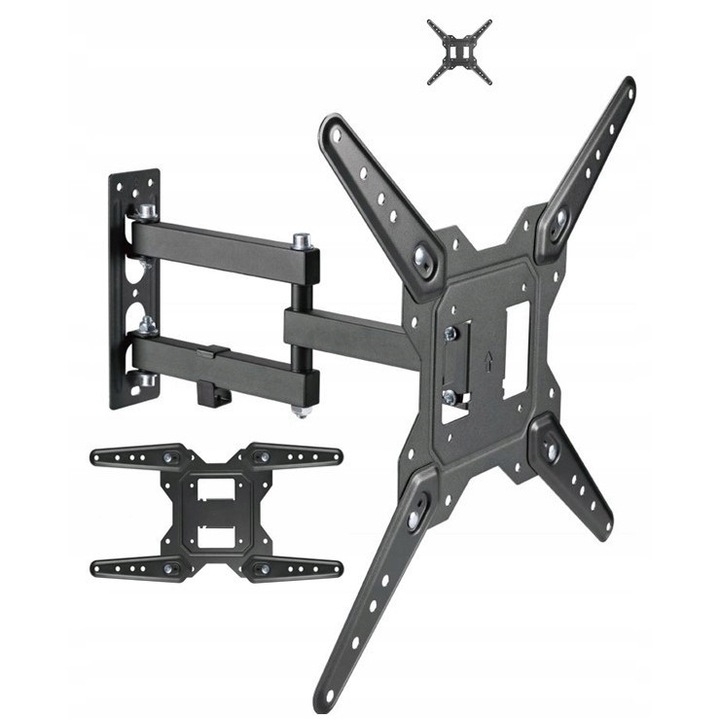 Suport TV rotativ pentru Philips 24PHS4304/12, reglabil, stabil, 6-40cm, negru