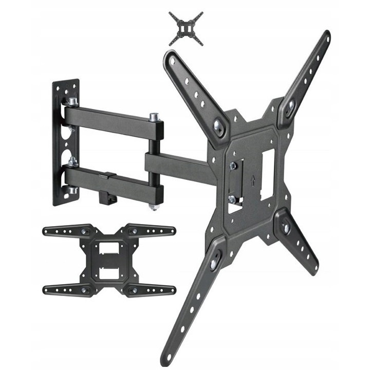 Suport TV Manta 32LHA69, reglabil, rotativ, 6-40cm, negru