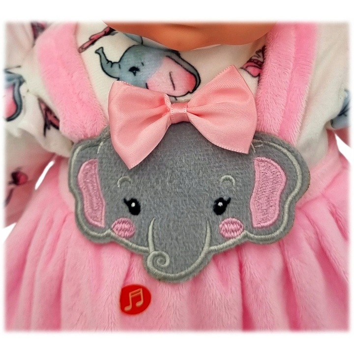 Papusa Bobas Dzidzia Mowi si Canta, 45 cm, cu suzeta